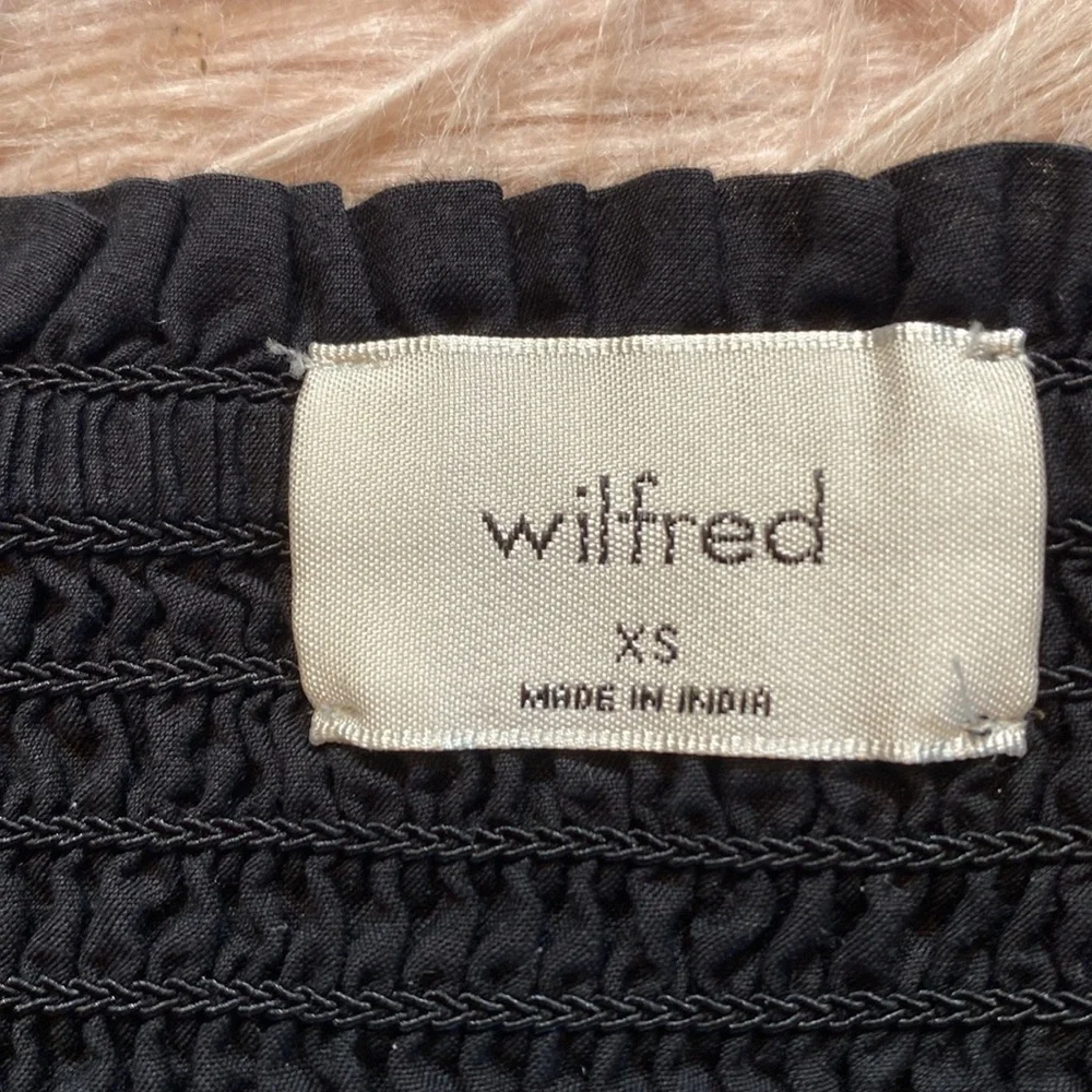 Aritzia Wilfred Soiree Top in Black sz XS